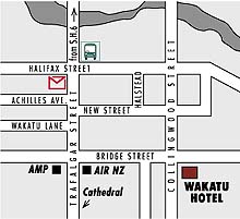 Wakatu Hotel, Nelson. MAP